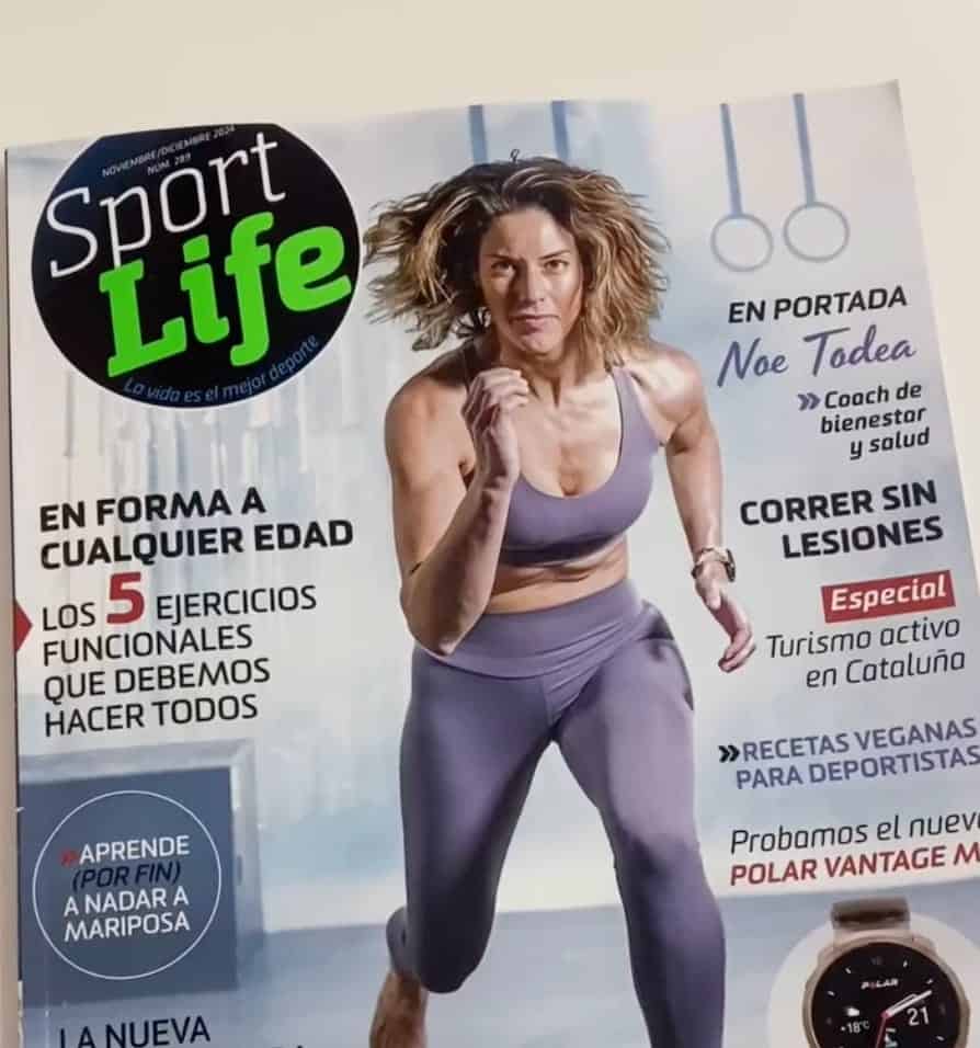 Póster del “Taller de fuerza y longevidad” con Noe Todea: workshop de 2 horas sobre bienestar, recursos de fuerza y entrenamiento sostenible en MarbellaFisio; 8 de noviembre, 18:00, precio 50 €.