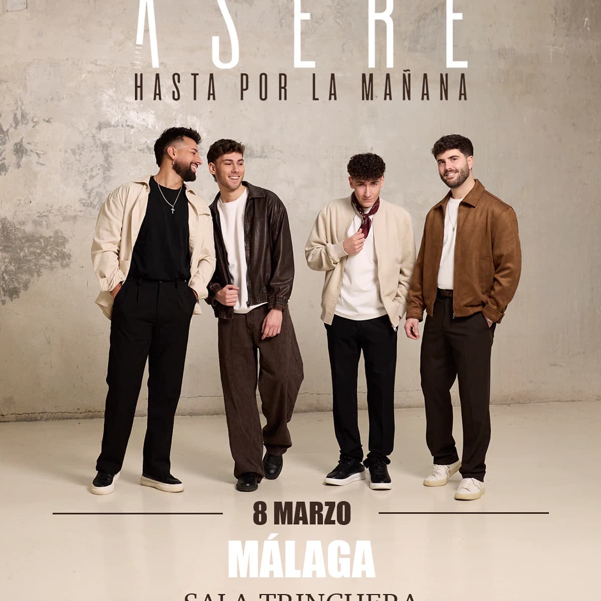 Grupo Asere actuando en vivo en Málaga 2024