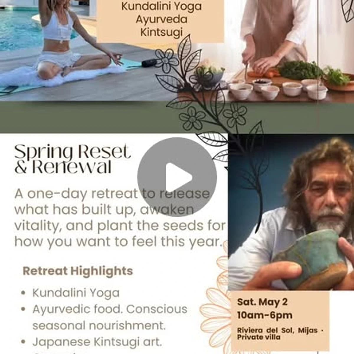Retiro de Renovación de Primavera con yoga y arte en Mijas 2026
