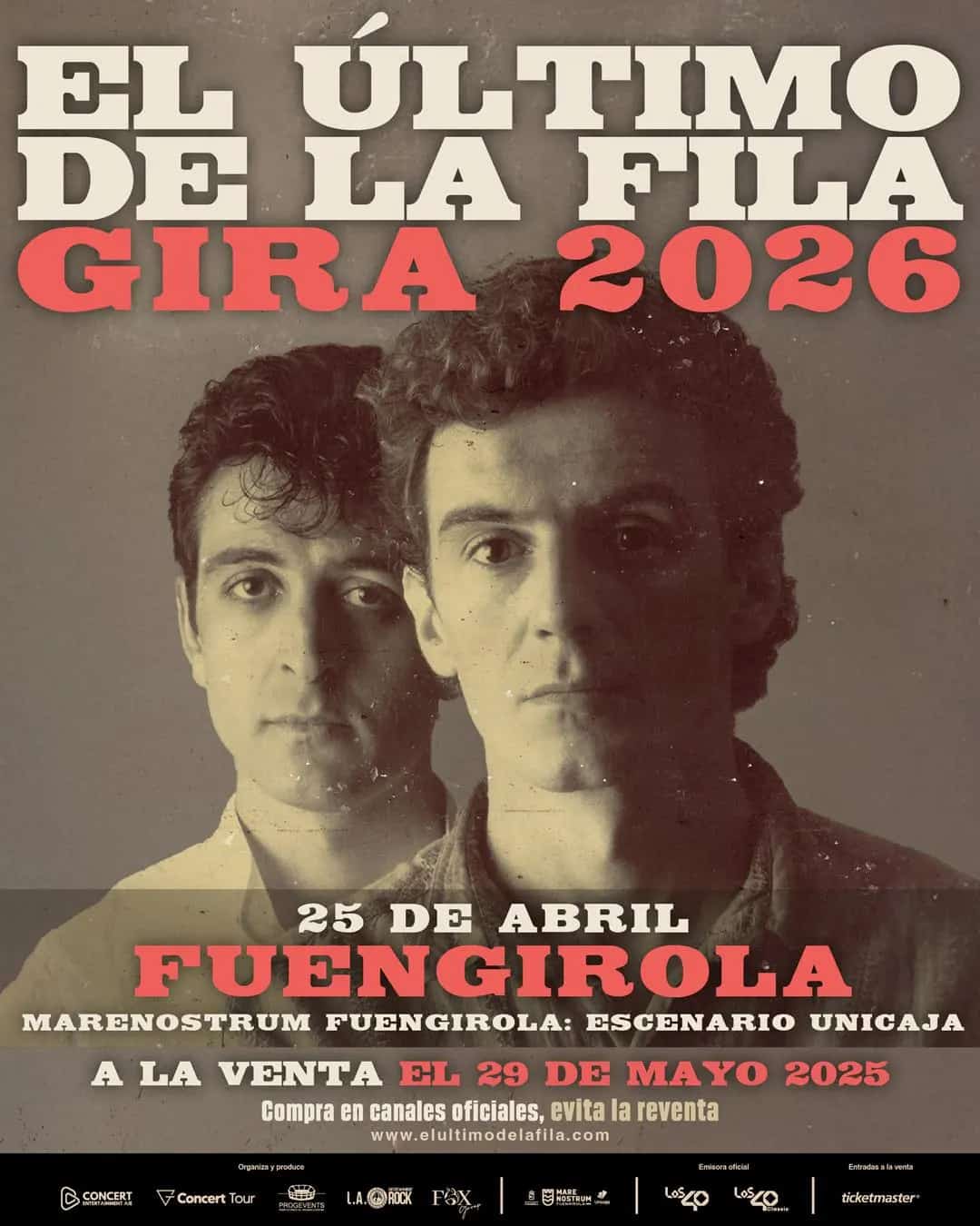 El Último de La Fila actuando en directo durante su gira de regreso en 2026
