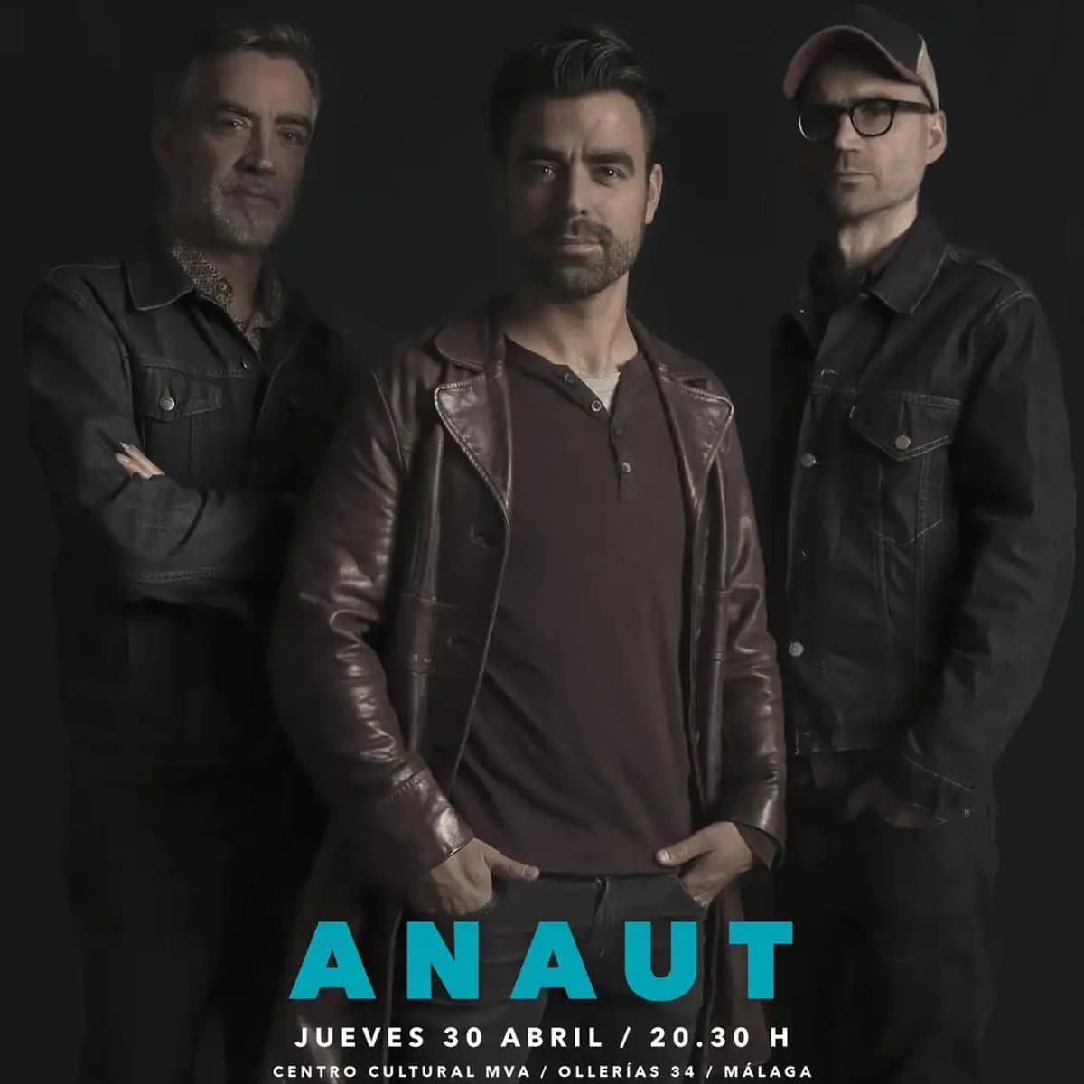 ANAUT actuando en concierto en directo presentando su disco Perro Verde en el Centro Cultural MVA de Málaga