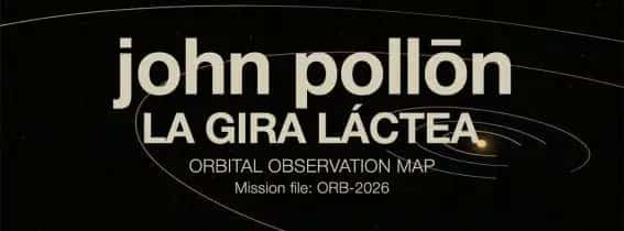 John Pollõn actuando en directo durante La Gira Láctea Tour 2026.