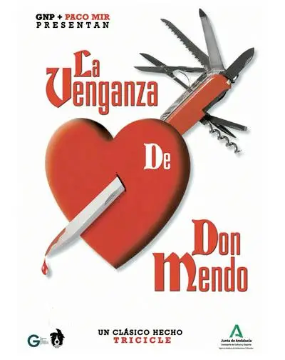 Cartel de La Venganza de Don Mendo en Málaga, comedia clásica en el Teatro del Soho CaixaBank.