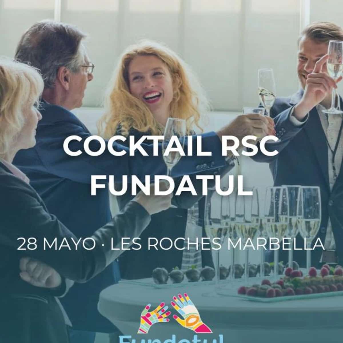 Cartel del Encuentro Anual de Responsabilidad Social de FUNDATUL en Les Roches Marbella con networking, debate y empresas comprometidas con la inclusión.