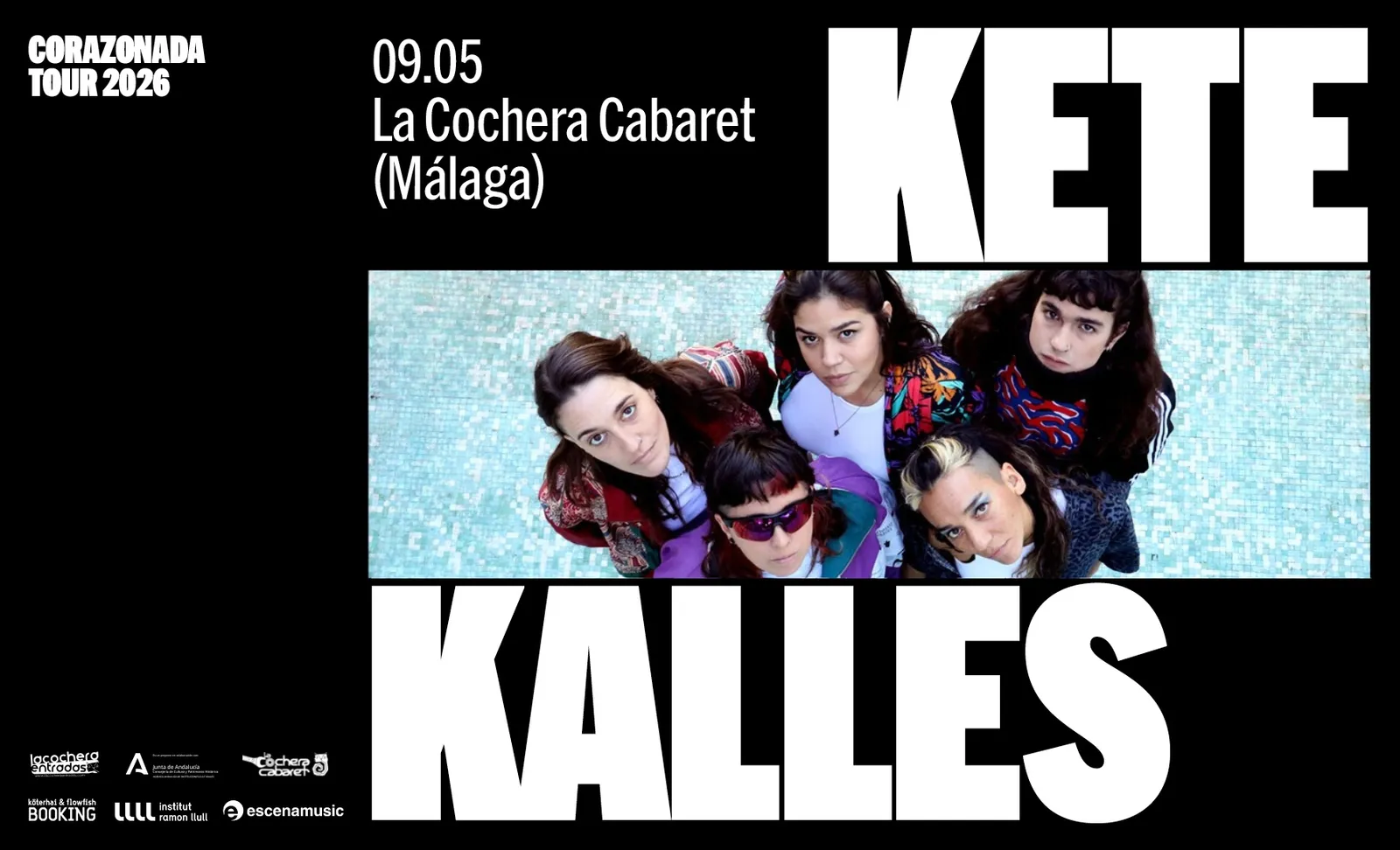 Ketekalles actuando en vivo en La Cochera Cabaret en Málaga 2026