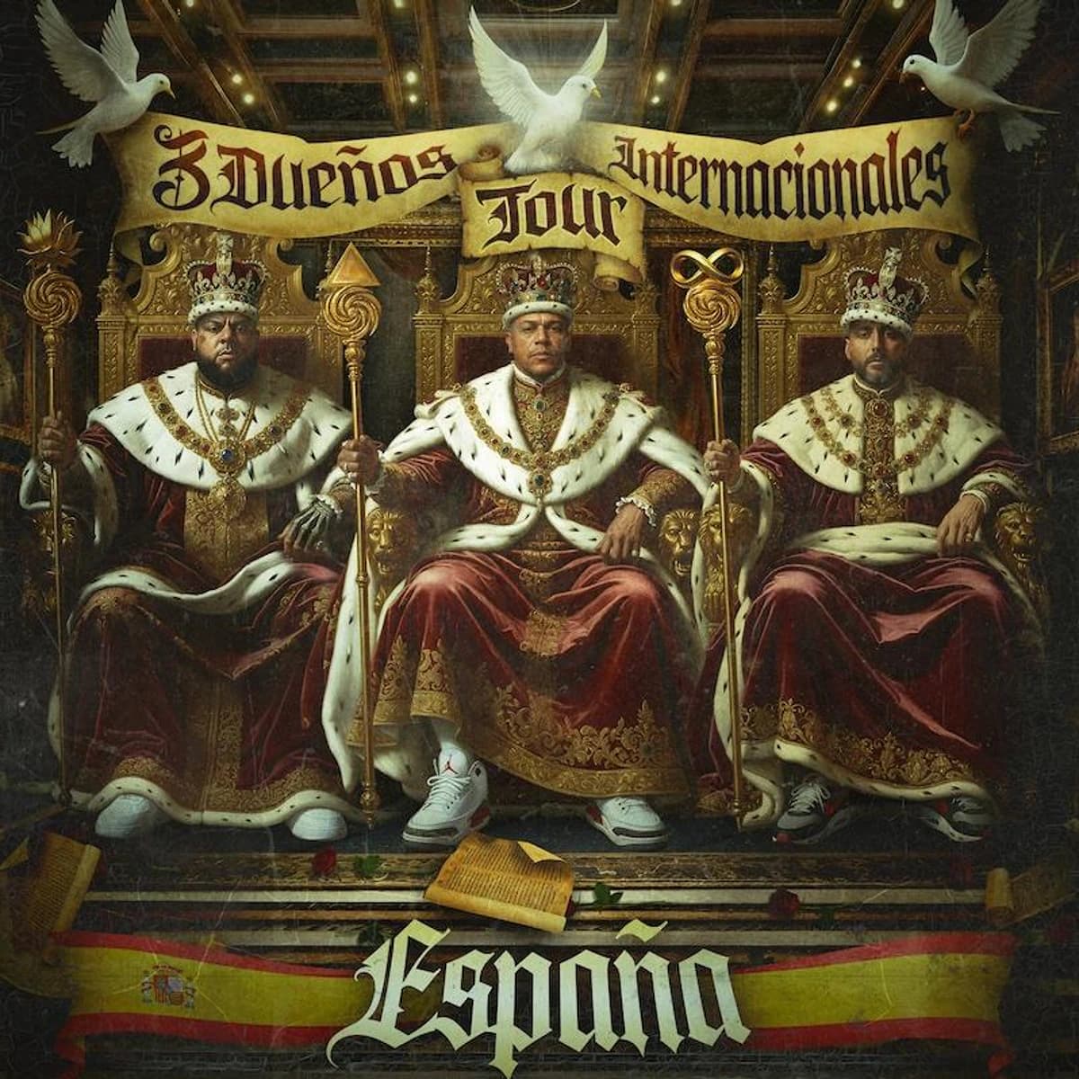 3 Dueños actuando en concierto en directo en la Sala Trinchera de Málaga