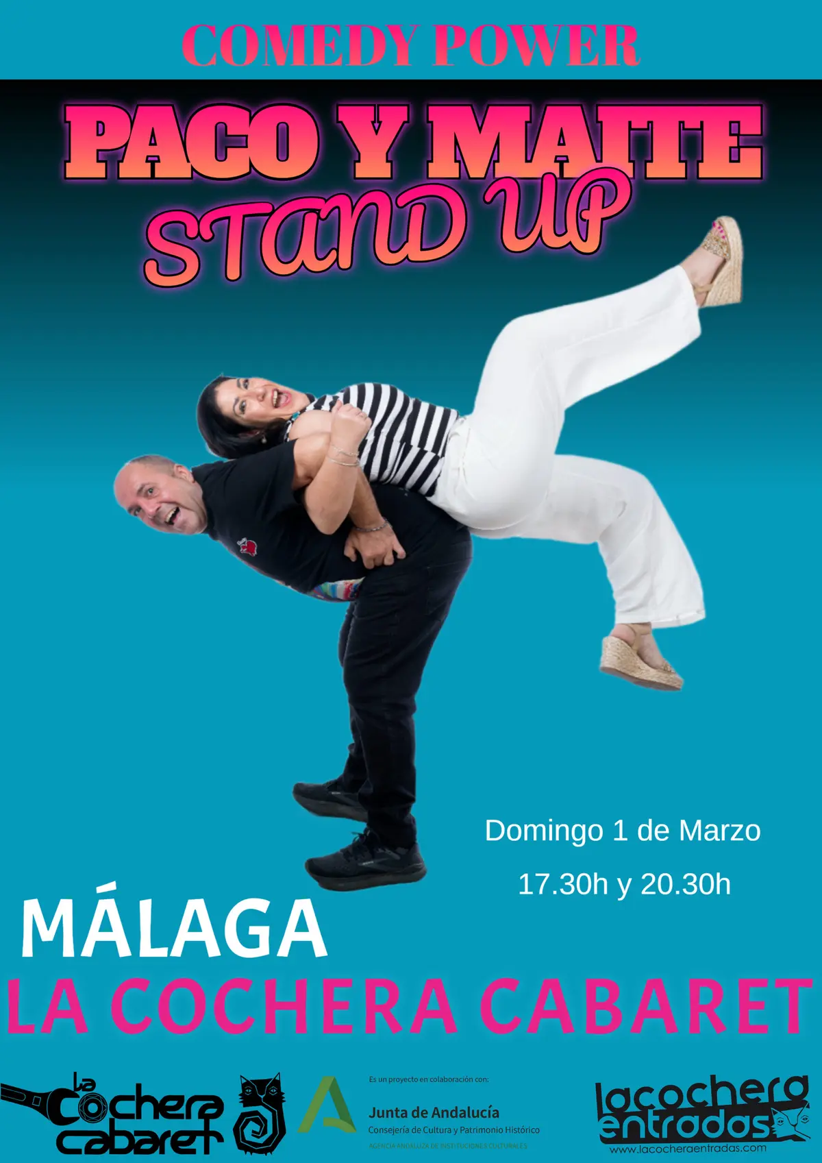 Representación teatral de Paco y Maite en Málaga 2026