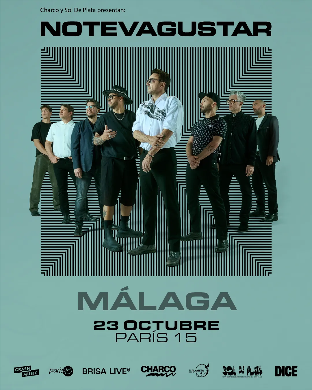 Miembros de No Te Va a Gustar actuando en vivo