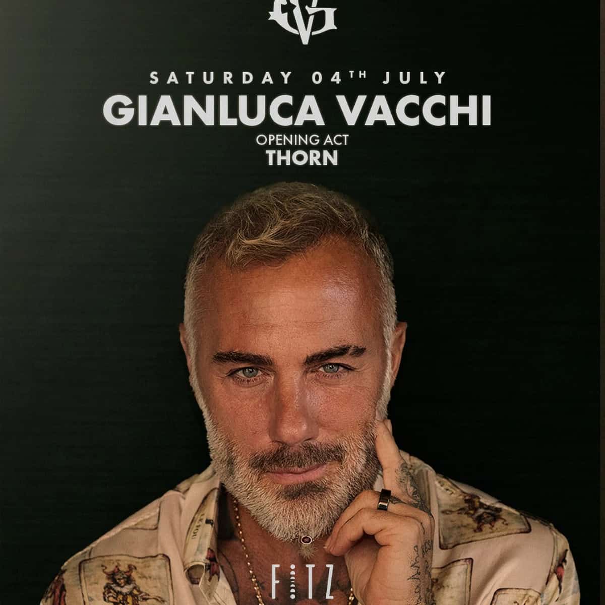 Gianluca Vacchi actuando en vivo en Fitz Marbella 2026