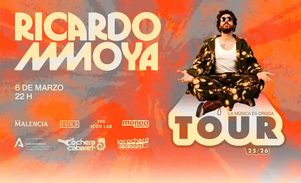 Ricardo Moya actuando en vivo en Málaga 2026
