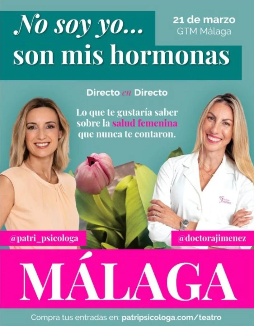 Representación abstracta colorida del equilibrio hormonal con tonos vibrantes