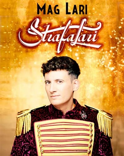 Mag Lari realizando magia en un entorno vibrante