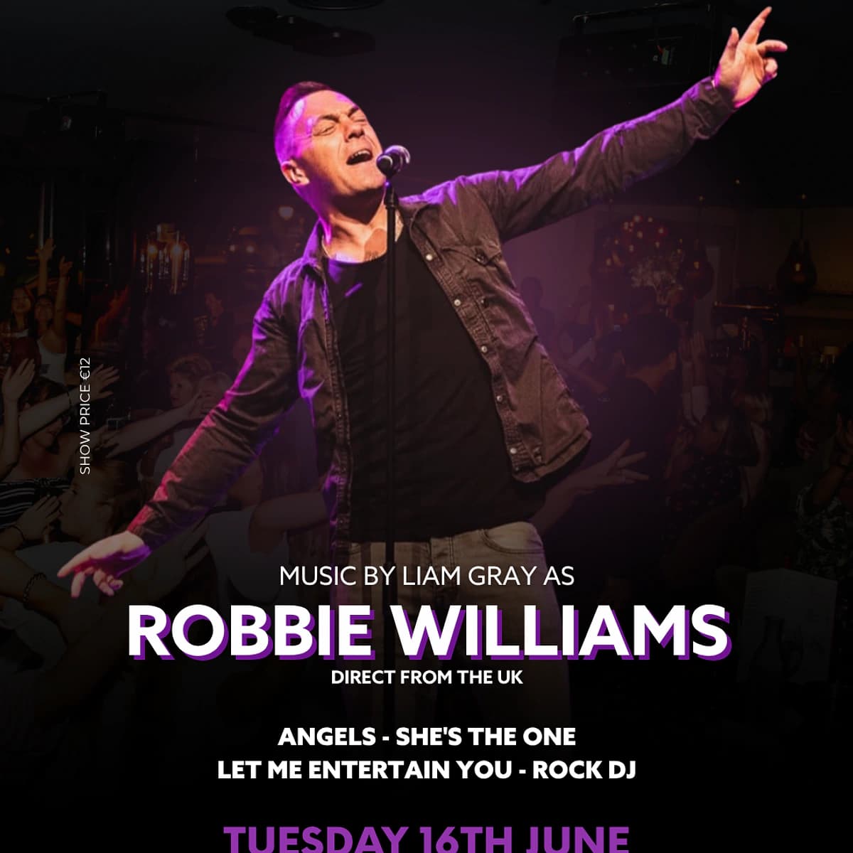 Robbie Williams Tribute con Liam Gray
