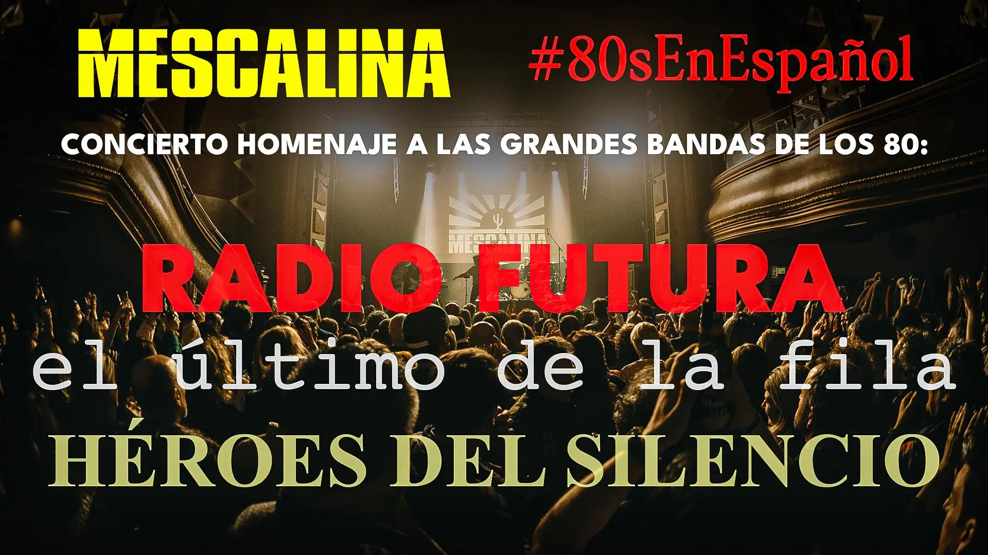 Mescalina ofreciendo un concierto enérgico en directo en Málaga