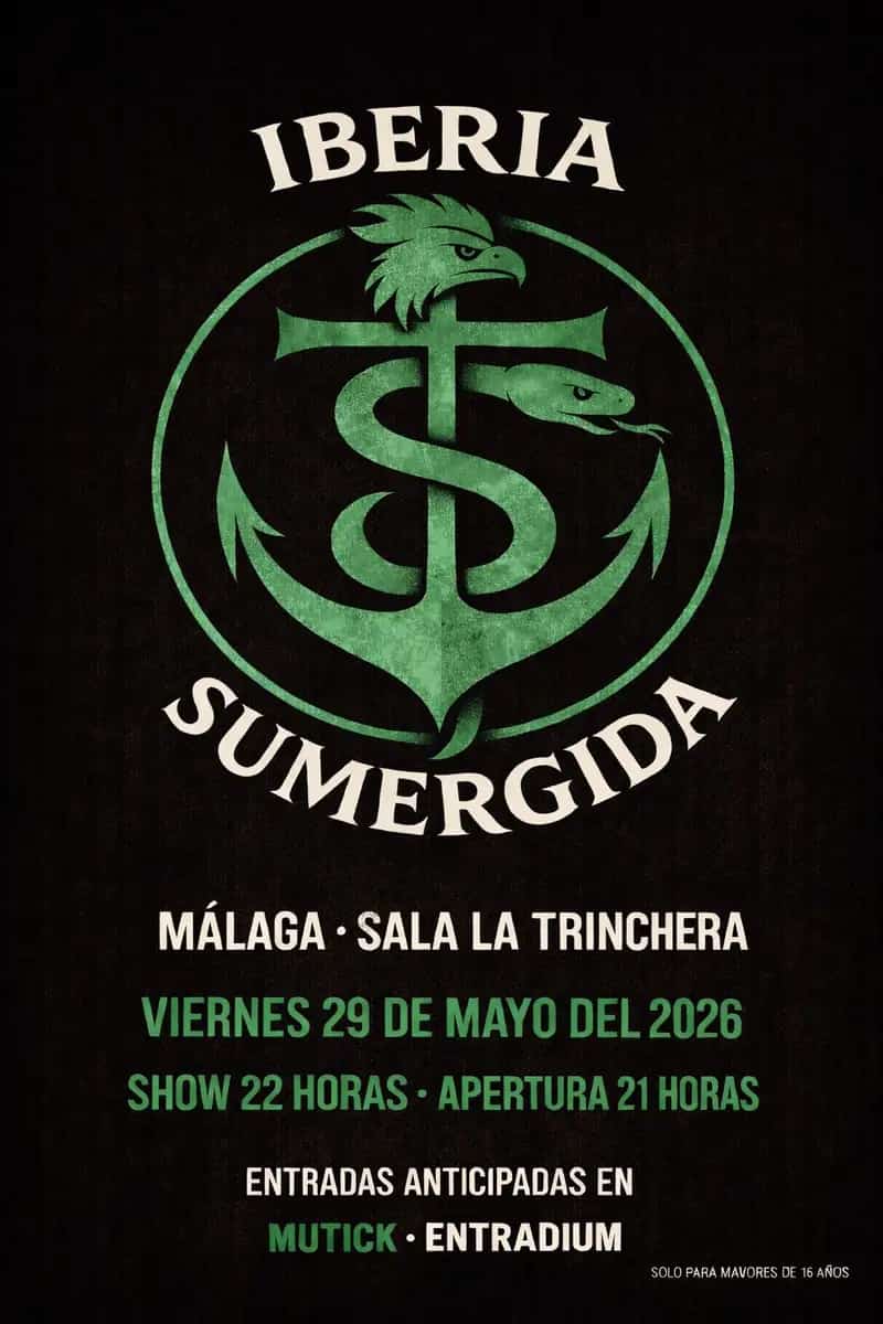 Iberia Sumergida realizando un tributo a Héroes del Silencio en Málaga 2026