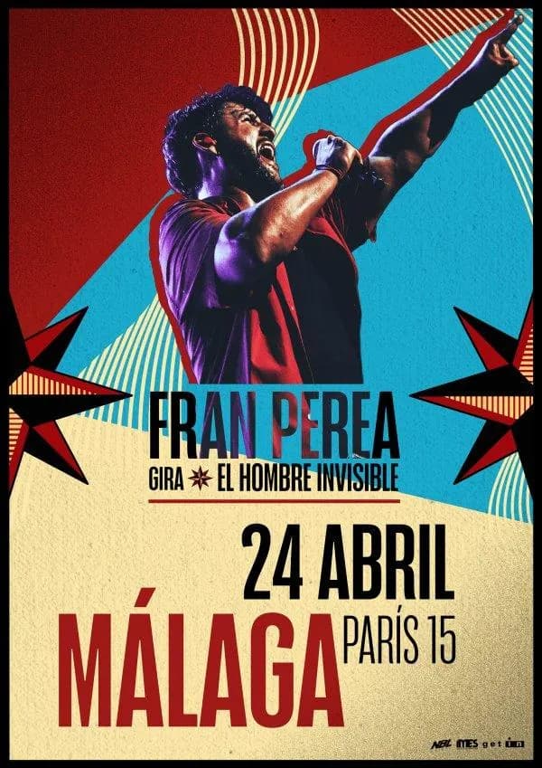 Fran Perea actuando en directo durante la gira El Hombre Invisible.