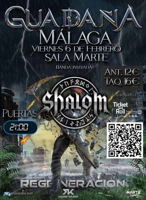 Guadaña y Shalom en vivo en Málaga 2026