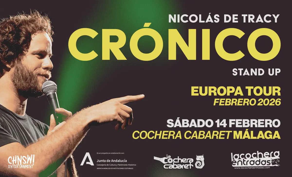 Nicolás de Tracy actuando en el escenario