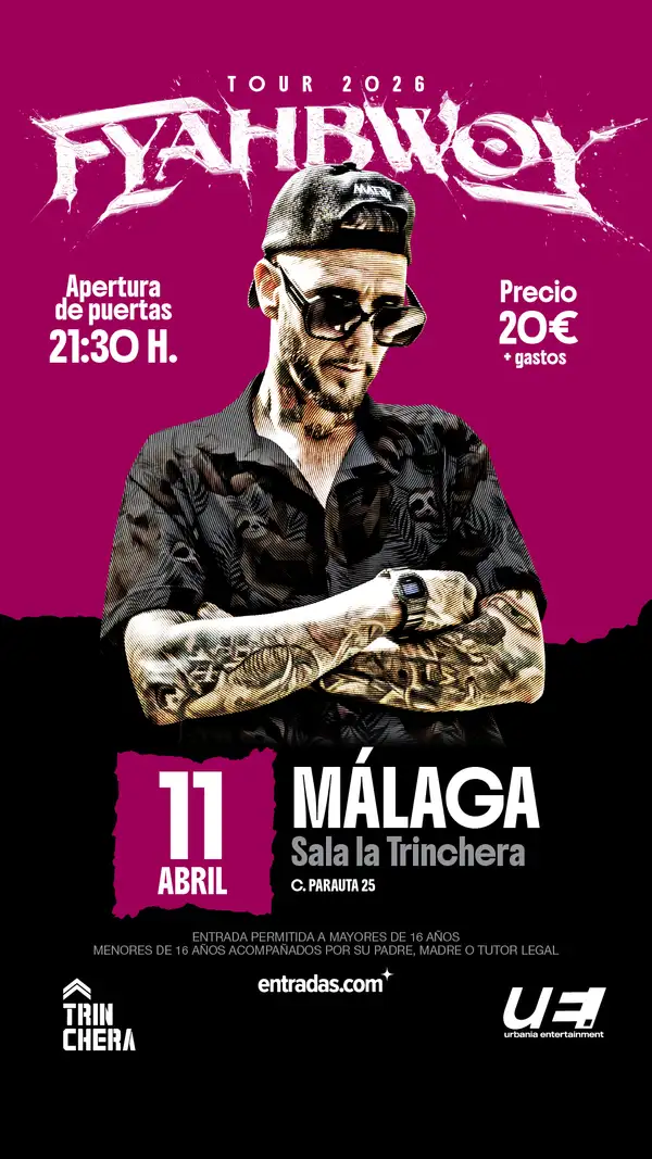 Fyahbwoy actuando con luces vibrantes