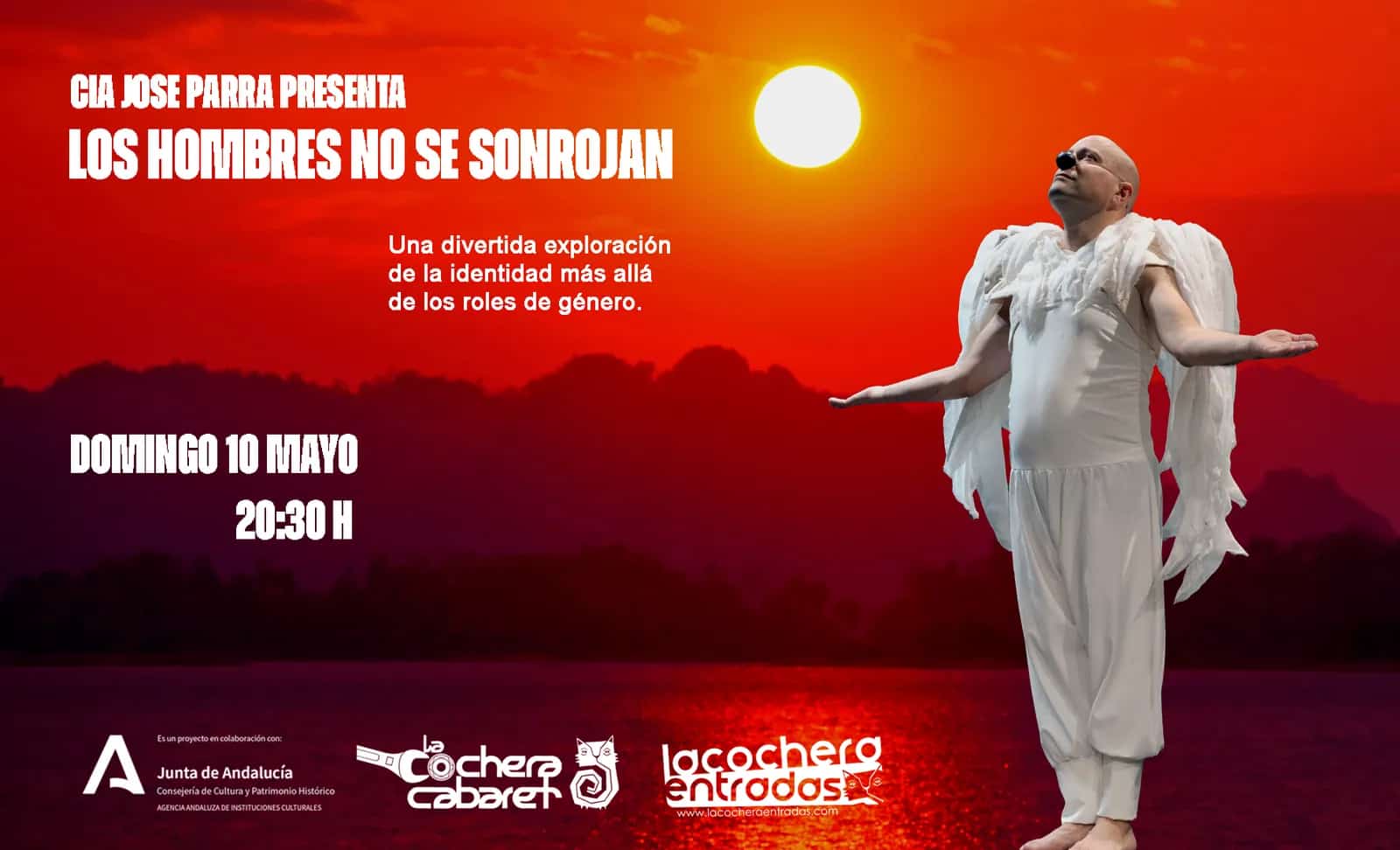 Actuación teatral Los Hombres No Se Sonrojan en Málaga 2026