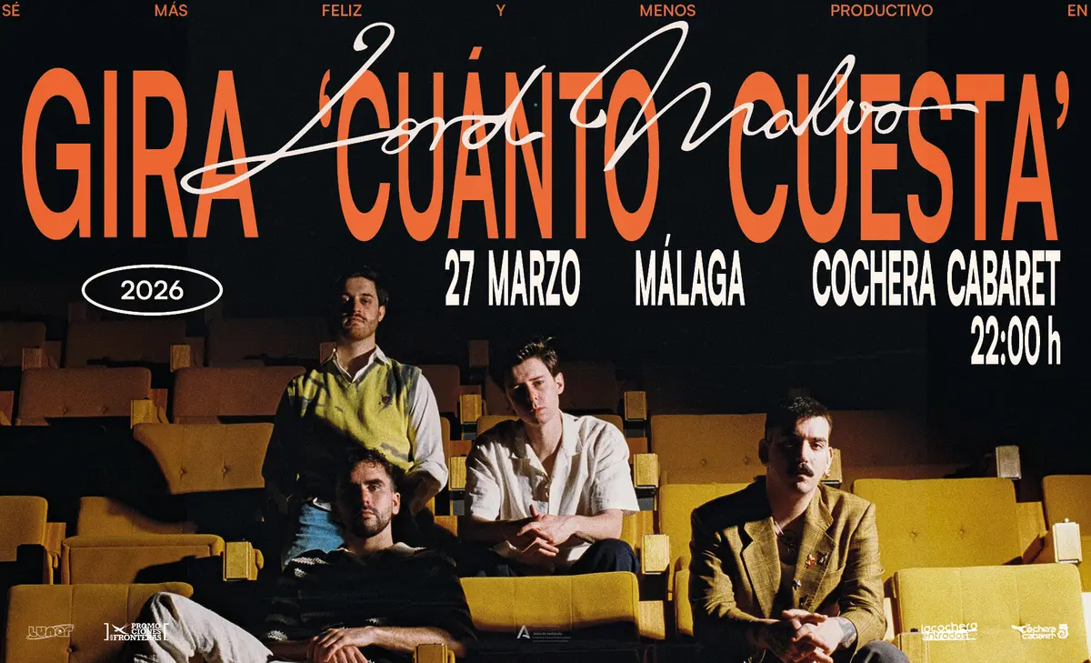 Lord Malvo actuando en Málaga para el lanzamiento del álbum Cuánto Cuesta 2026
