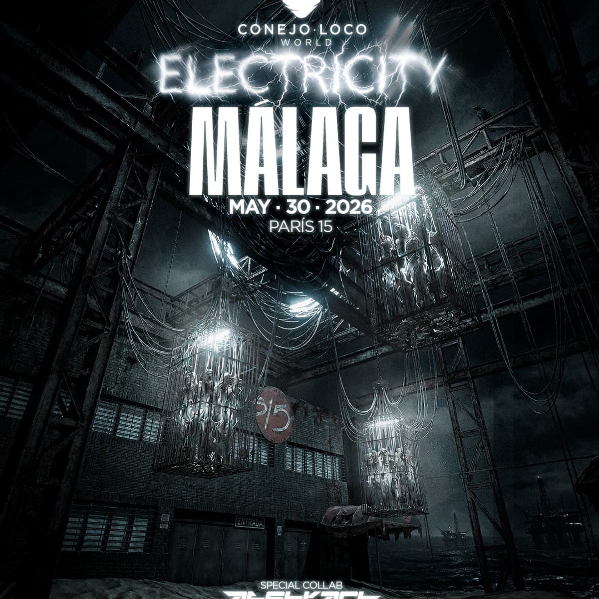 Conejo Loco y Abstract presentan Electricity en Málaga 2026