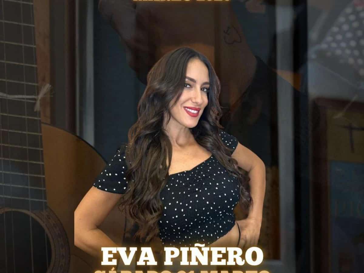 Cartel del evento Tardeo Flamenco de marzo en La Bodeguita de las Pipas con Eva Piñero como artista invitada, concierto en directo el sábado 21 de marzo a las 20:00.