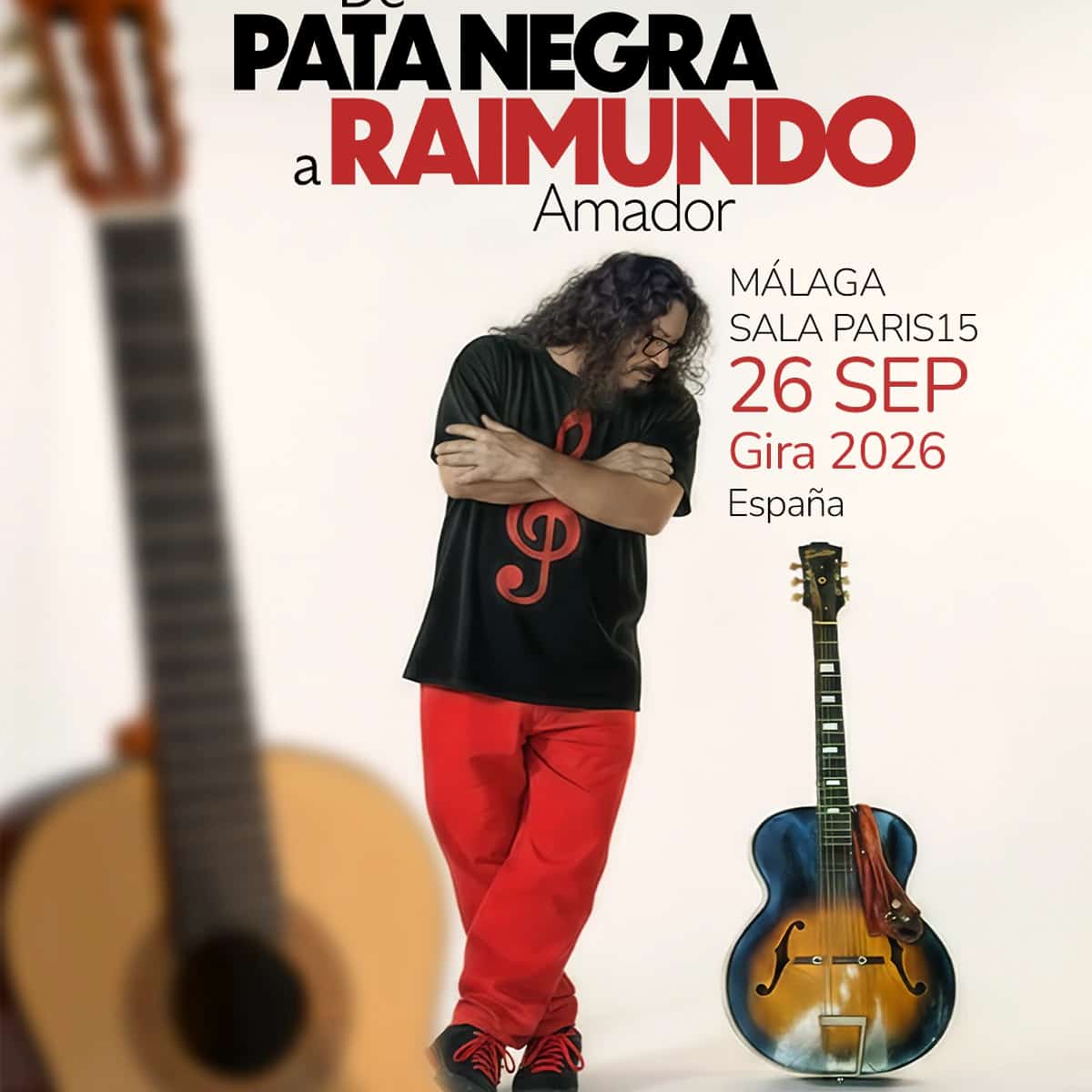 Raimundo Amador actuando en vivo en Málaga 2026
