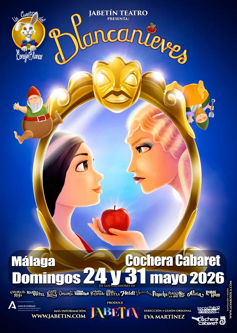 Actuación de Blancanieves de Jabetín Teatro en Málaga 2026