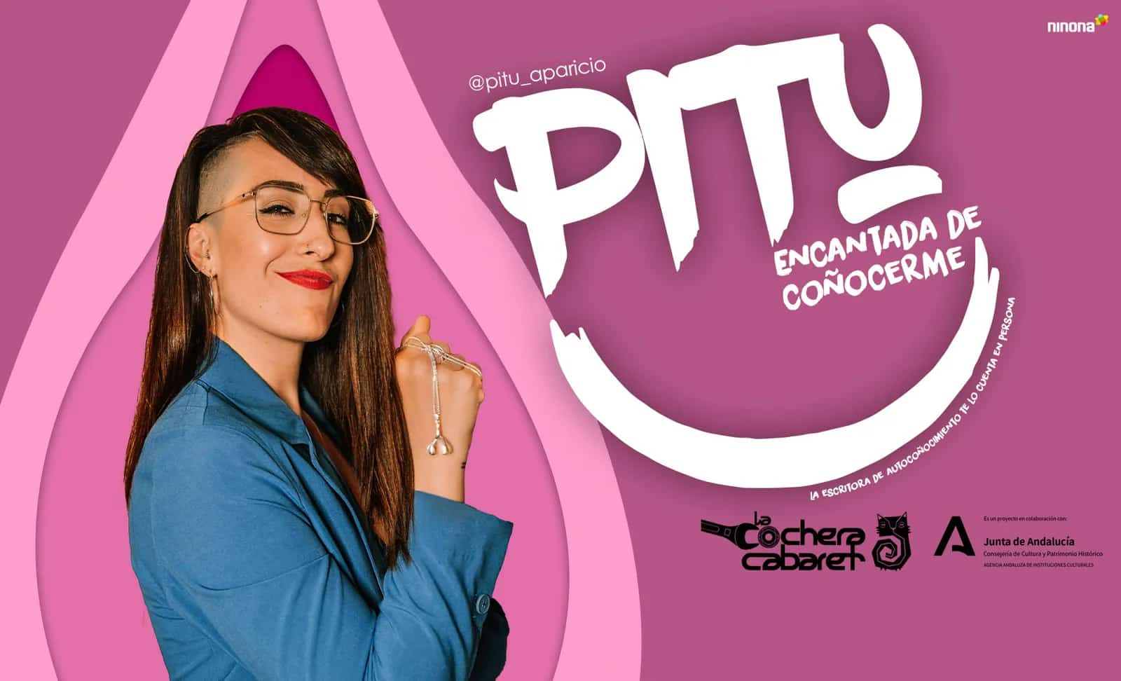 Pitu Aparicio actuando en Encantada de Conocerme en Málaga 2026