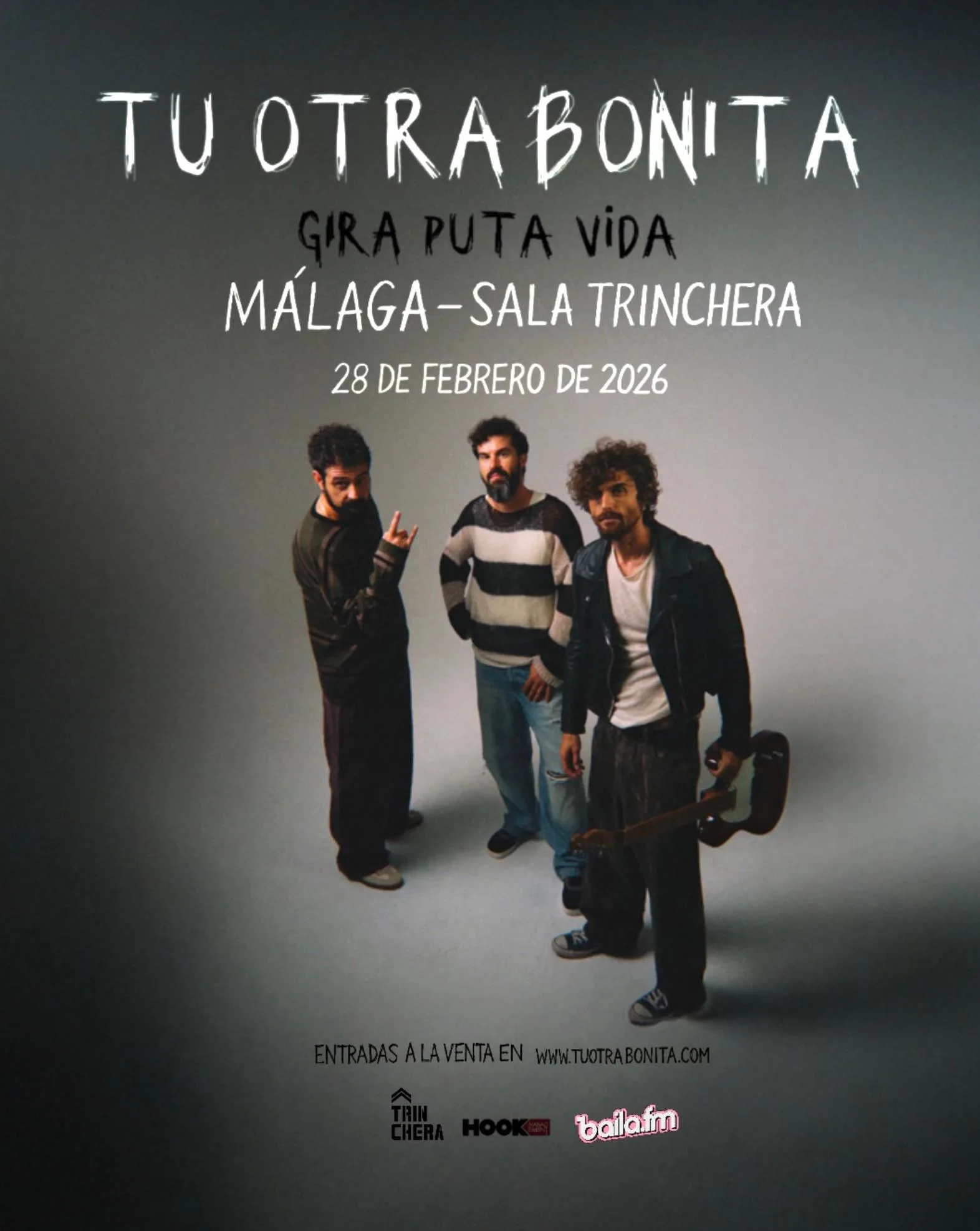 Tu Otra Bonita en directo durante la gira Puta Vida