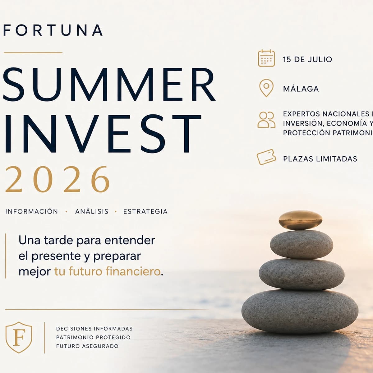 Evento Fortuna Summer Invest 2026 con inversores y estrategas en Málaga