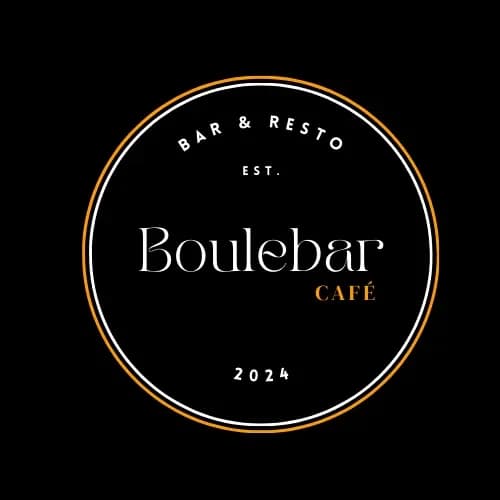 Logo oficial de Boulebar Café, bar y restaurante moderno con identidad elegante y minimalista en Marbella.
